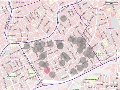 Schutzzonen Stadtplan 5.Bezirk